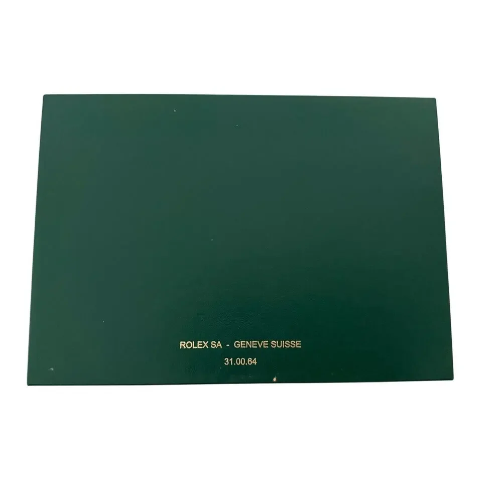 Rolex Green Wave Presentation Watch Box Storage Case